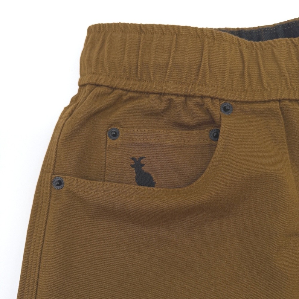 Flag Nor Fail Goat Jogger Pants Mens L Brown Canvas Cargo Utility Streetwear NEW - Picture 11 of 16